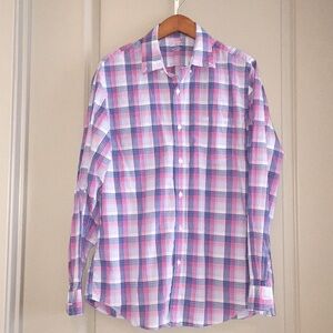 J Crew Men’s Casual dress shirt 100% Cotton SZ L